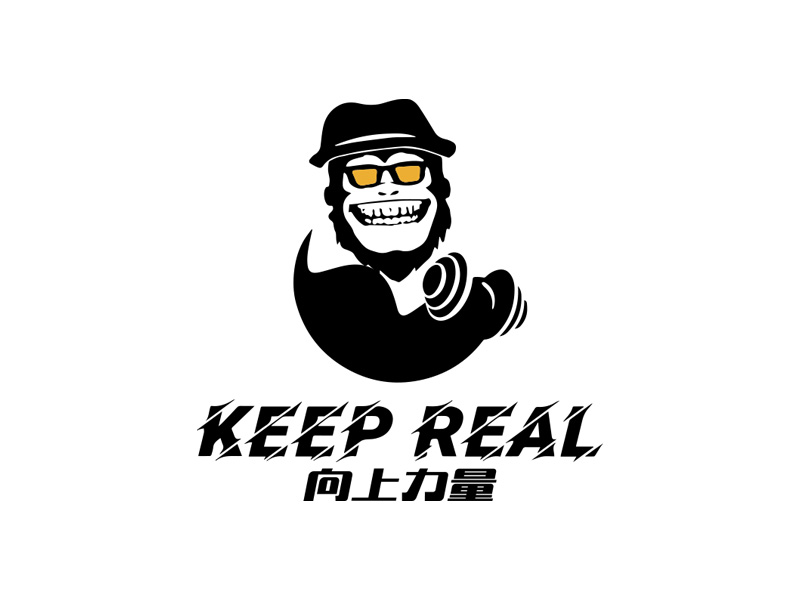 秦光華的中文名：向上力量 英文名：keep reallogo設(shè)計(jì)