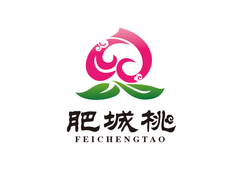 朱紅娟的肥城桃logo設(shè)計