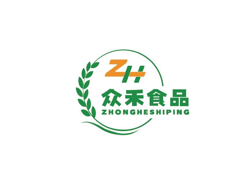 李寧的深圳市眾禾食品有限公司logo設(shè)計