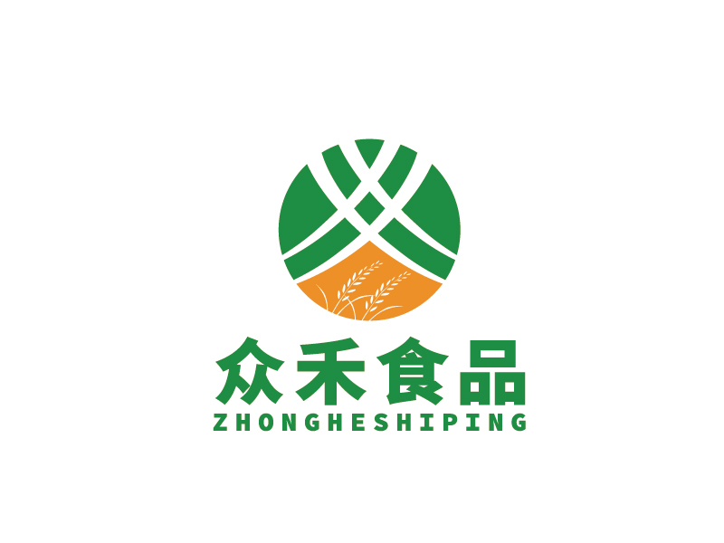 李寧的深圳市眾禾食品有限公司logo設(shè)計