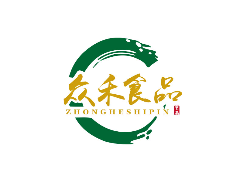 朱紅娟的深圳市眾禾食品有限公司logo設計