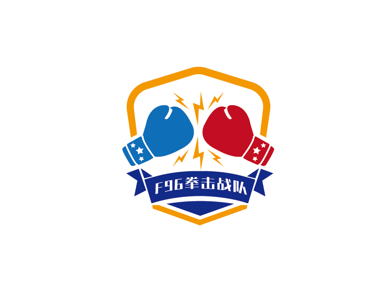 李寧的F96拳擊戰(zhàn)隊 盾牌LOGOlogo設(shè)計