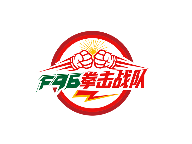 李杰的F96拳擊戰(zhàn)隊 盾牌LOGOlogo設(shè)計