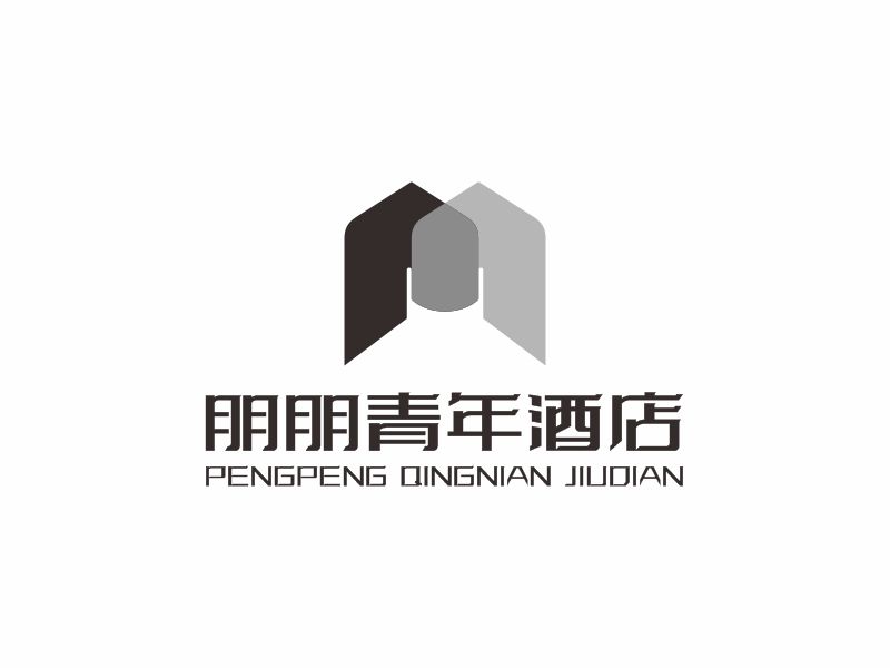 何嘉健的朋朋青年酒店logo設(shè)計