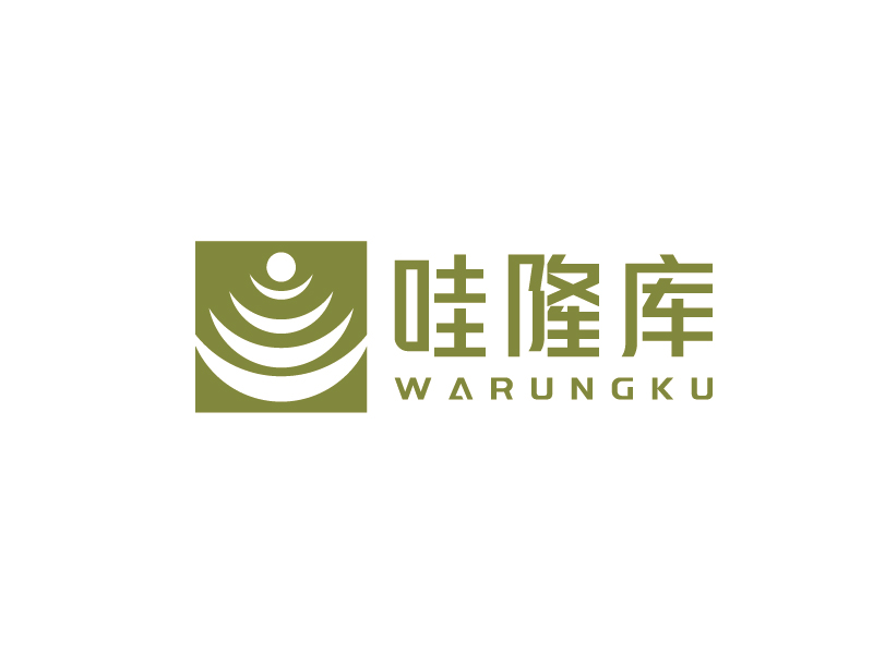 李寧的Warungku哇隆庫logo設計