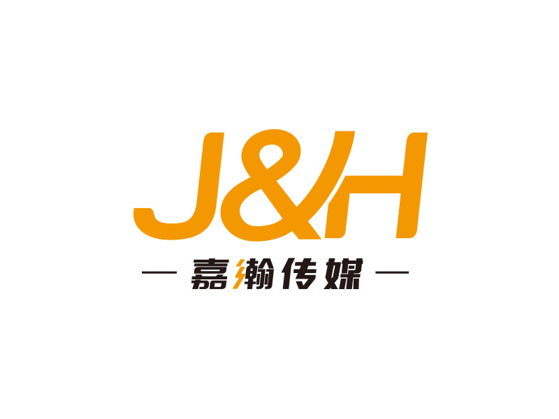 朱紅娟的J&H Media 嘉瀚傳媒logo設(shè)計