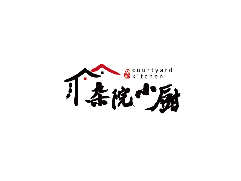 秦光華的雜院小廚logo設計