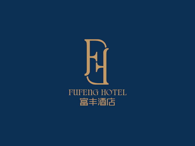 楊忠的黃山富豐酒店logo設計